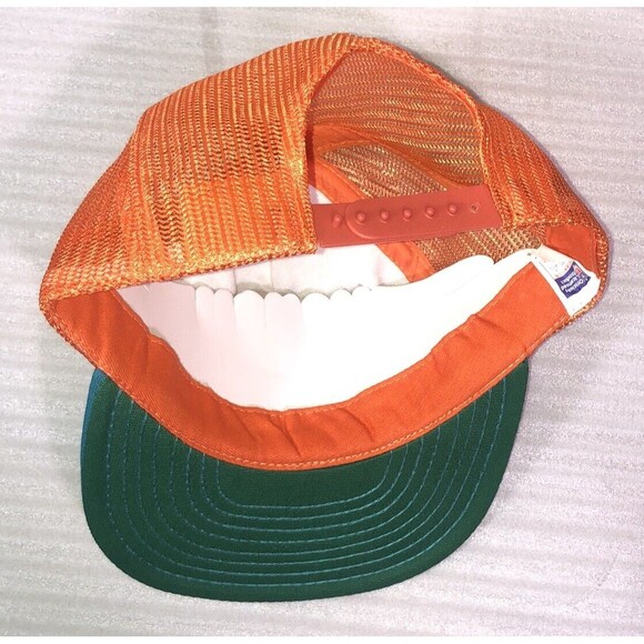 Miami Dolphins Vintage NFL Nesh snapback foam front Trucker Cap EUC - Picture 2 of 3